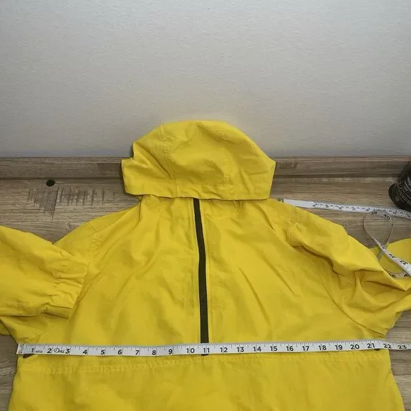 Ami Alexandre Mattiussi 1/4 Zip Ripstop Hooded Windbreaker Men Yellow Designer - Picture 7 of 8